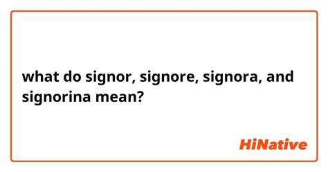 signore hard|SIGNORE definition and meaning .